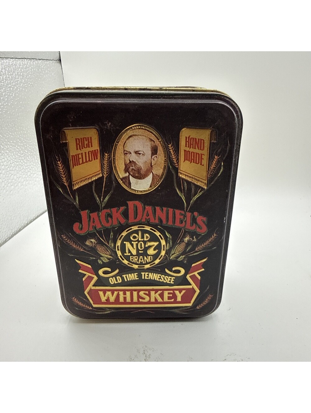 Vintage Jack Daniels Old No 7 Whiskey Gift Tin with 2 Mini Bottles Hudson Scott